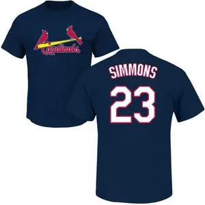 Men's Ted Simmons St. Louis Cardinals Roster Name & Number T-Shirt - Navy
